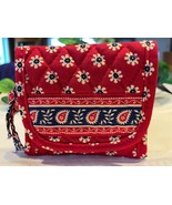 Vera Bradley Pocket Wallet Americana with ID Pocket Zippered Coin Red - $19.00
