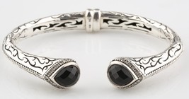 Scott Kay Jewelry 925 Etch Sterling Silver and Diamond-Framed Onyx Cuff ... - $2,311.48