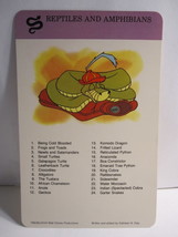 1978 Walt Disney&#39;s Fun &amp; Facts Flashcard: Reptiles and Amphibians - $2.00