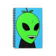 Teacher Apple Alien Space Spiral Notebook - Ruled Line - $14.53