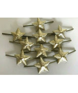 Lot of 10 USSR Army Lieutenant Epaulet Metal Rank Star pin. Gold Ribbed ... - $8.85 CAD