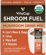 VitaCup Shroom Fuel Mushroom Coffee,  Energy, Immune & Focus ** 5 Single Serving - £19.32 GBP