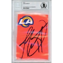 Jim Everett Auto Los Angeles Rams Signed Football Pylon Beckett Autograp... - £71.03 GBP