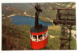 Tram Car Echo Lake Franconia Notch New Hampshire NH Plastichrome Postcard c1960s - £3.18 GBP