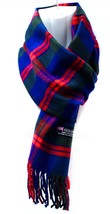 Plaid - Blue Red - Womens Mens Winter 100% Cashmere Scarves Scarf  - £13.68 GBP