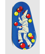Vintage Kirchhof Tin Ratchet Noisemaker Clown With Balloons &quot;Life Of The... - £6.68 GBP