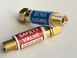 A Pair Oxygen Acetylene Flashback Arrestors Set, Torch End - $21.99
