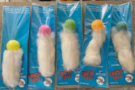 GO CAT DA FUR THING RATTLE PONG TOYS CAT NIP KITTEN PLAY LOT OF 5 - $25.73