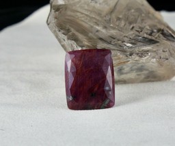 Unheated Natural Ruby Square Faceted Cabochon 43 Cts Gemstone Designing Pendant - £145.34 GBP