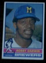 Bobby Darwin, Brewers,  1976  #63   Topps Baseball Card, GOOD CONDITION - £0.79 GBP