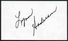 Lynn Anderson Signed 3X5 Index Card Country Singer Rose Garden You&#39;re My Man - £17.72 GBP