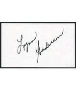 LYNN ANDERSON SIGNED 3X5 INDEX CARD COUNTRY SINGER ROSE GARDEN YOU&#39;RE MY... - £16.84 GBP