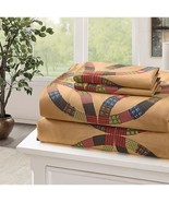 KING 4-Pc. Virah Bella Collection WEDDING RING Bed SHEET SET - Phyllis D... - $40.76 CAD