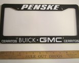 LICENSE PLATE Plastic Car Tag Frame PENSKE CERRITOS BUICK GMC 14D - $23.04