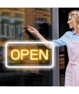 LED Open Sign, 16x9” Neon Style, USB-Powered, Adjustable Brightness, Eas... - $553.42 MXN