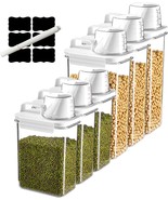 Air Tight Large Cereal Container Organizer Set Of 6 - 1800Ml &amp; 2300Ml Total - €56,37 EUR