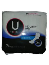 6 Pkgs.  U By Kotex Regular security maxi 24 Pads - $18.49