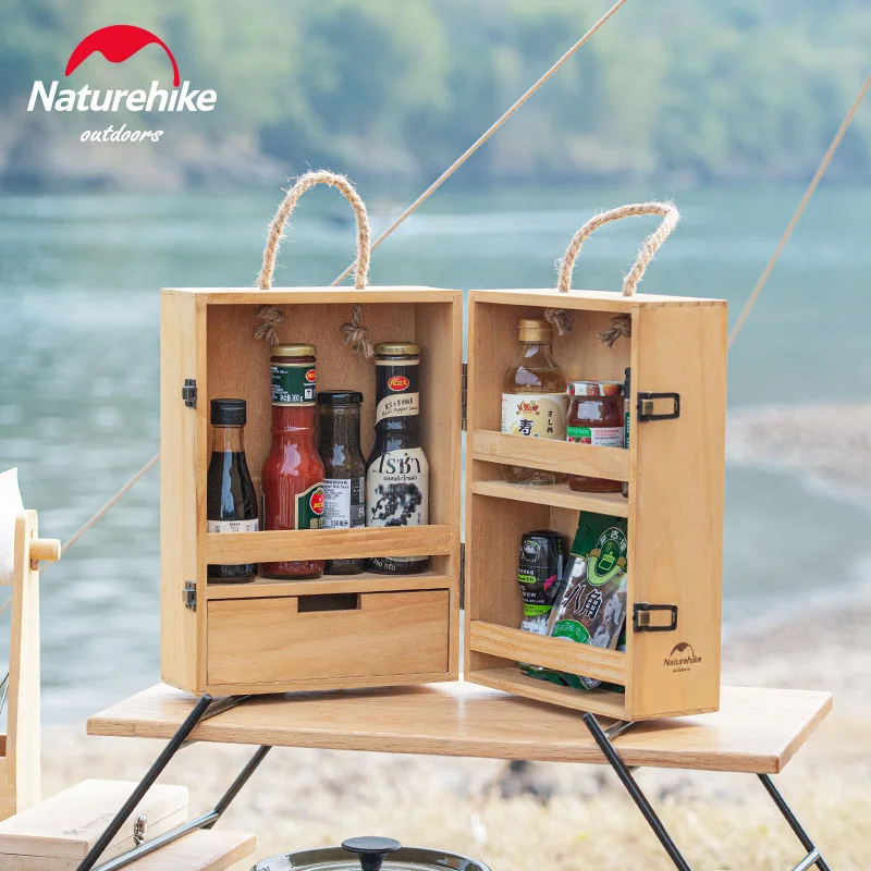 Naturehike Outdoor Multi-layer Seasoning Cabinet Picnic Supplies Spice Box - £89.70 GBP