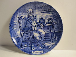 vintage Wedgwood England 4&quot; Mini Collector&#39;s Plate - Farmer - $7.50