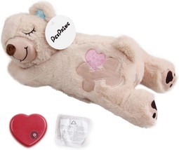 Petprime Dog Plush Toy Heart Beat Puppy Plush Bear Toy With Warmer Bag Pet Soft - £21.56 GBP