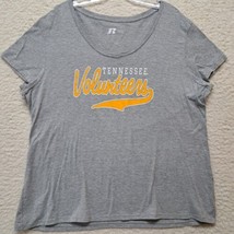 Womens Tennessee Volunteers Tshirt Sixe 2XL Gray  Short Sleeve Russell  - £9.31 GBP