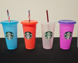 Starbucks Reusable Color Changing Cold Cup - 24oz - Lot of 6 - $48.37