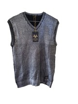 Valiant Paris Silver Sweater Vest New with Tags - $53.11