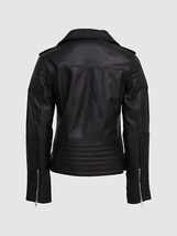 Nueva chaqueta de cuero para mujer, piel de cordero auténtica, abrigo... - £69.98 GBP
