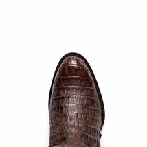 PHOENIX Genuine Caiman Belly Skin Cowboy Boot from the Western Collection Brown image 6