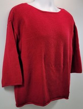 L) Woman Jones New York Sport Red Sweater XL - $11.87
