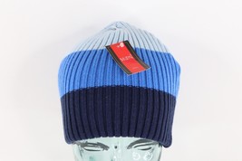 NOS Vtg 90s Streetwear Ribbed Knit Color Block Winter Beanie Hat Cap Wom... - £27.05 GBP