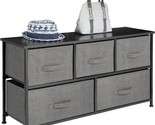 Large Steel Frame/Wood Top Wide Storage Dresser Furniture Unit, Organize... - £72.71 GBP