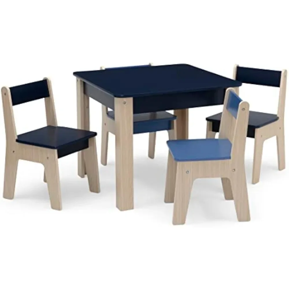 23.5&quot;W  23.5&quot;D  19.75&quot;H Table and 11.5&quot;W  12.5&quot;D  19.75&quot;H Chairs Child T... - £140.93 GBP