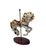 Franklin Mint 1988 The Treasury of Carousel Art Golden Mane Horse Figurine - $184.53 MXN