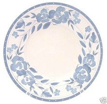 4 CAMBRIDGE POTTERIES BLUE FLORAL FLOWERS DINNER PLATES - $47.91