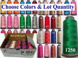 30 Crescent Rayon Machine Embroidery Thread Spool 2500m / 80g Each Choos... - $106.89