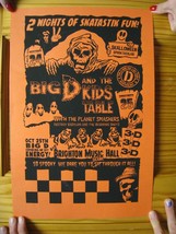 Big D And The Kinder Tisch Poster Konzert Brighton Musik Flur Okt 25 - $89.99