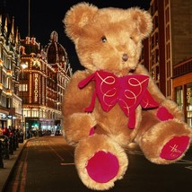 Vintage 1997 Limited Edition Harrods Knightsbridge UK Foot Dated Christmas Bear - £55.05 GBP
