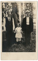 1904 era RPPC Photo Postcard of Father, Son and Grandad Good Condition -... - $9.49