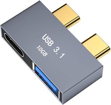 USB C Hub USB Port Hub 2 in 2 USB C to USB A Adapter USB C Thunderbolt 3... - £14.55 GBP