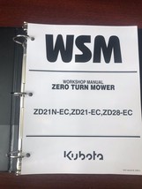 Kubota ZD21-EC ZD28 Mower Tractor Manual - 250pg For ZD21N-EC Service And Repair - £57.34 GBP