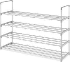 Whitmor 4-Tier Gray Shoe Rack, 6367-9082. - $30.96