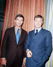 ADAM-12 Kent McCord &amp; Martin Milner 1970&#39;s off screen in suits 8x10 inch photo - £9.38 GBP