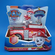 Paw Patrol Marshall Fire Engine Truck W/ Marshall Figure Playset Spin Ma... - £8.17 GBP