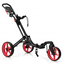 Folding 3 Wheels Golf Push Cart with Bag Scoreboard Adjustable Handle-Re... - $3,397.06 MXN