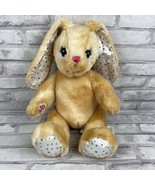 Build a Bear Workshop Tan Yellow Bunny Rabbit Stars Jointed Legs Moves P... - £17.78 GBP
