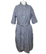 Ralph Lauren Dress Women&#39;s Size 2 Small Blue Shirt Striped Belt Workwear... - £43.82 GBP