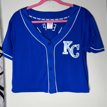 VS Pink Kansas City royals jersey crop top medium - £35.12 GBP