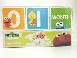 Sesame Street Age Blocks NEW Milestone Baby Infant Growth Play Toy Cute - £11.39 GBP