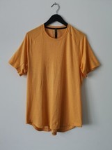 NWT LULULEMON CLNT/WHT Orange DrySense Short Sleeve Top Shirt Men&#39;s XXL - £61.87 GBP